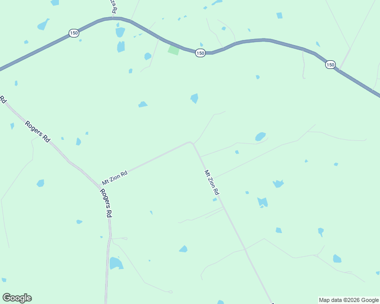 map of restaurants, bars, coffee shops, grocery stores, and more near 92 Mount Zion Road in New Waverly