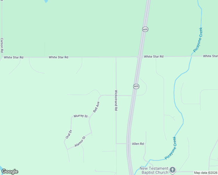 map of restaurants, bars, coffee shops, grocery stores, and more near 16431 Wickstrand Road in Biloxi