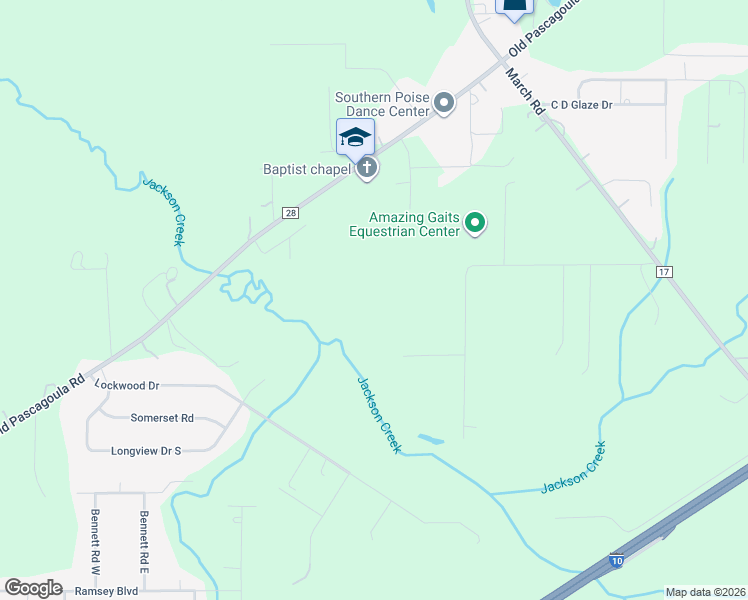 map of restaurants, bars, coffee shops, grocery stores, and more near 7920 Wells Road North in Theodore