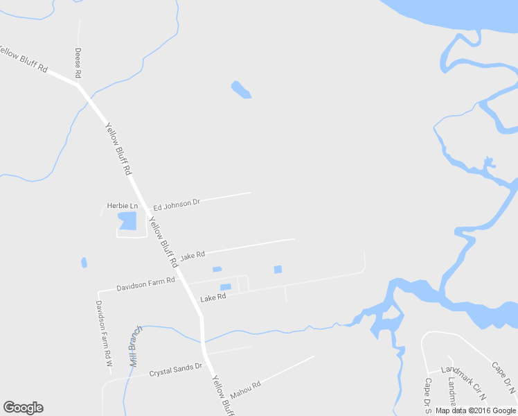 map of restaurants, bars, coffee shops, grocery stores, and more near 2260 Ed Johnson Road in Jacksonville