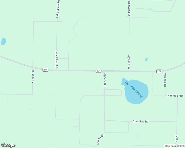 map of restaurants, bars, coffee shops, grocery stores, and more near County Road 274 in Altha