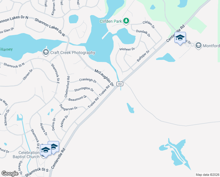 map of restaurants, bars, coffee shops, grocery stores, and more near 4181 Tralee Road in Tallahassee
