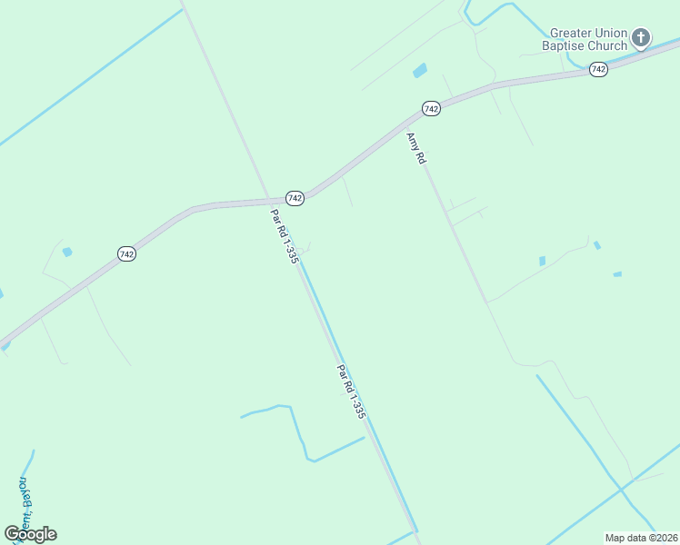 map of restaurants, bars, coffee shops, grocery stores, and more near 163 Andrus Lane in Opelousas