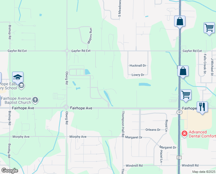 map of restaurants, bars, coffee shops, grocery stores, and more near 830 Tealeaf Willow Lane in Fairhope