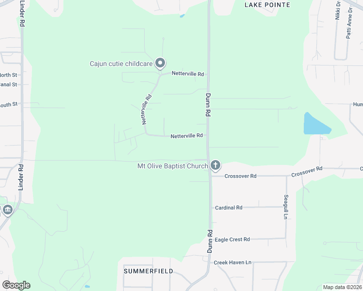 map of restaurants, bars, coffee shops, grocery stores, and more near 31543 Netterville Road in Denham Springs