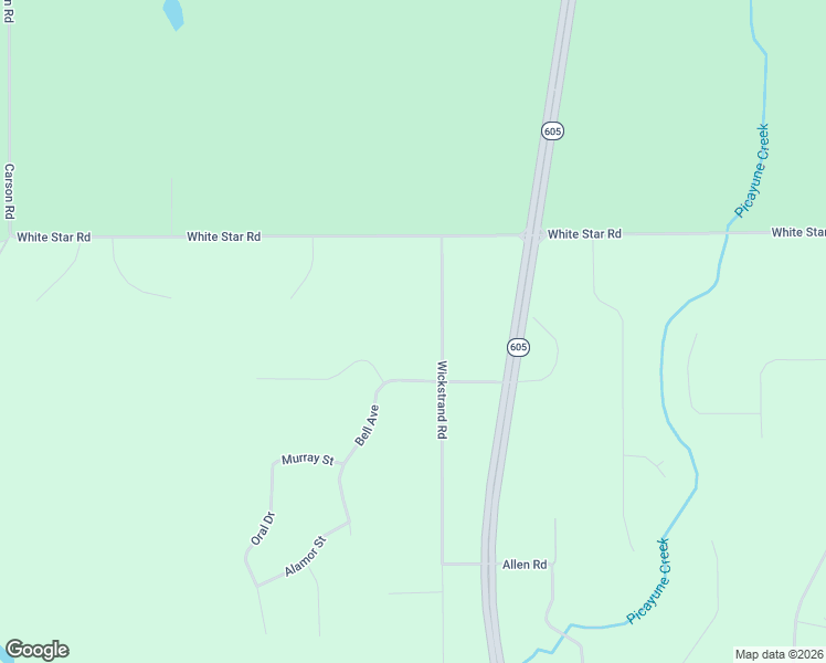 map of restaurants, bars, coffee shops, grocery stores, and more near 16431 Wickstrand Road in Biloxi