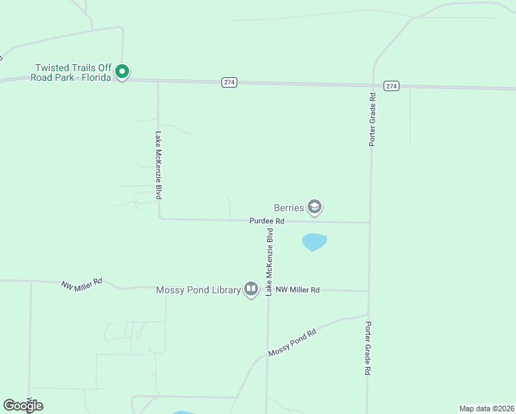 map of restaurants, bars, coffee shops, grocery stores, and more near 22558 Northwest Lake McKinzie Boulevard in Altha