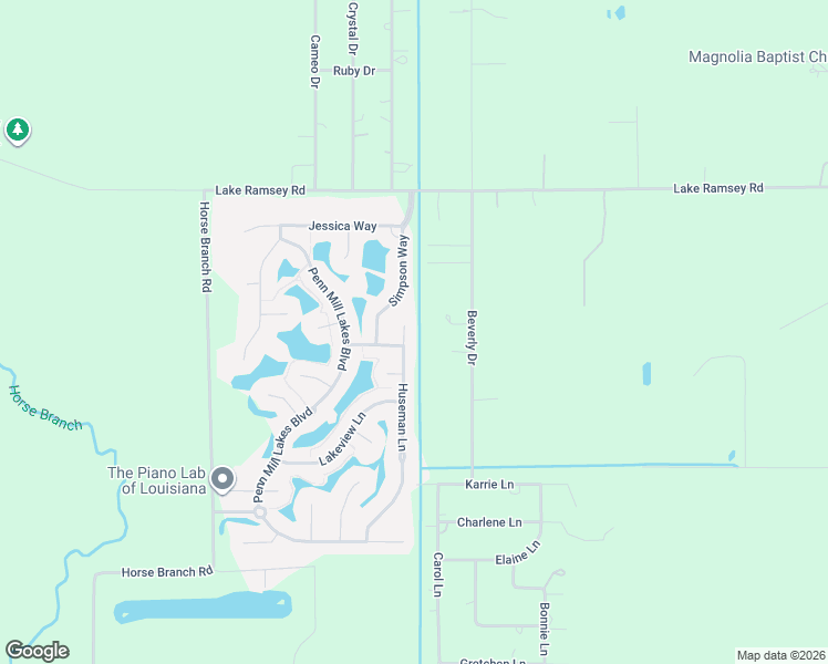 map of restaurants, bars, coffee shops, grocery stores, and more near 640 Huseman Lane in Covington