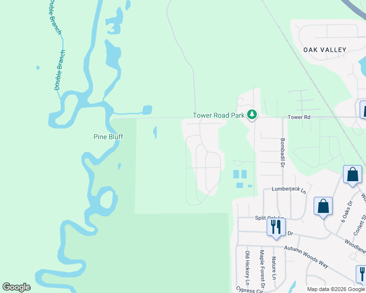 map of restaurants, bars, coffee shops, grocery stores, and more near 4712 Silent Creek Lane in Tallahassee
