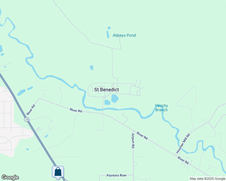 map of restaurants, bars, coffee shops, grocery stores, and more near 75327 River Road in Covington