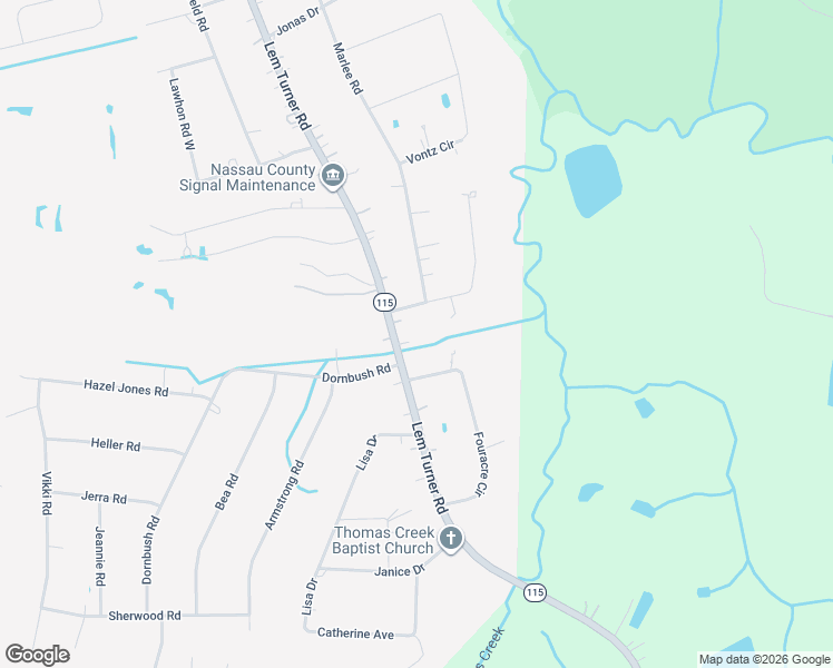 map of restaurants, bars, coffee shops, grocery stores, and more near 540316 Lem Turner Road in Callahan