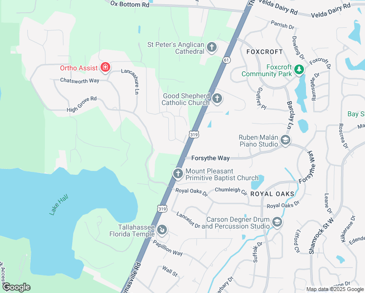 map of restaurants, bars, coffee shops, grocery stores, and more near 4560 Thomasville Rd in Tallahassee