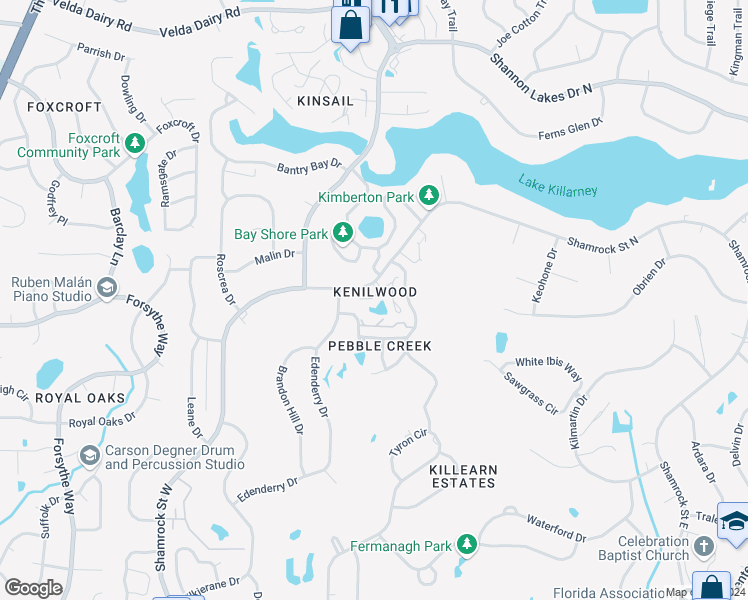 map of restaurants, bars, coffee shops, grocery stores, and more near 3028 Ironwood Drive in Tallahassee