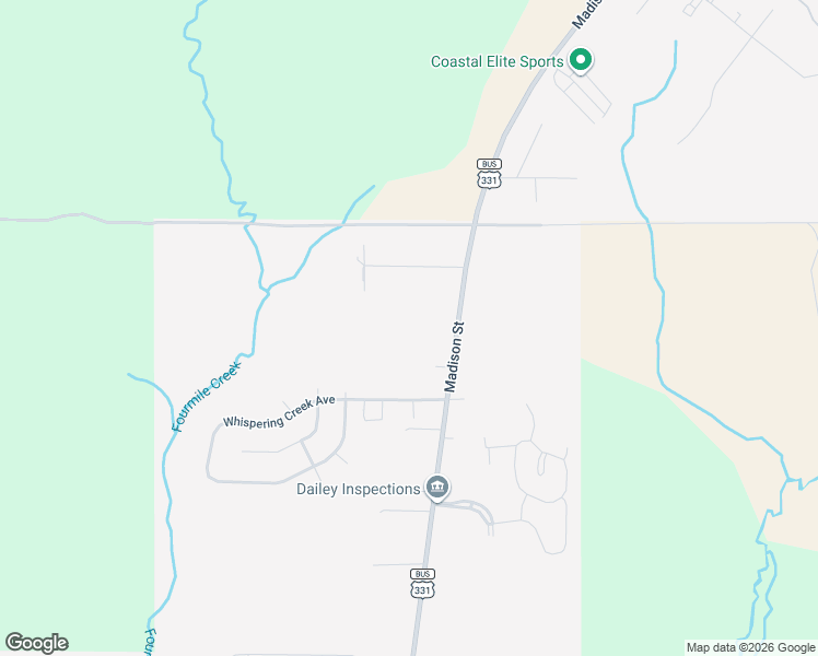 map of restaurants, bars, coffee shops, grocery stores, and more near 1403 Business 331 in Freeport
