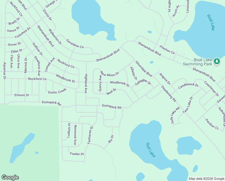 map of restaurants, bars, coffee shops, grocery stores, and more near Neal Drive in Washington County