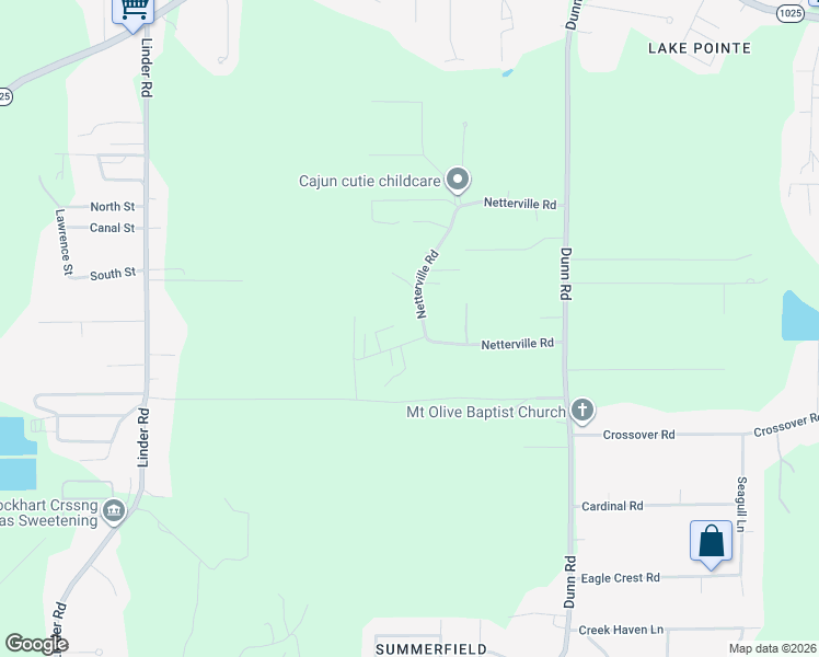 map of restaurants, bars, coffee shops, grocery stores, and more near 31663 Netterville Road in Denham Springs