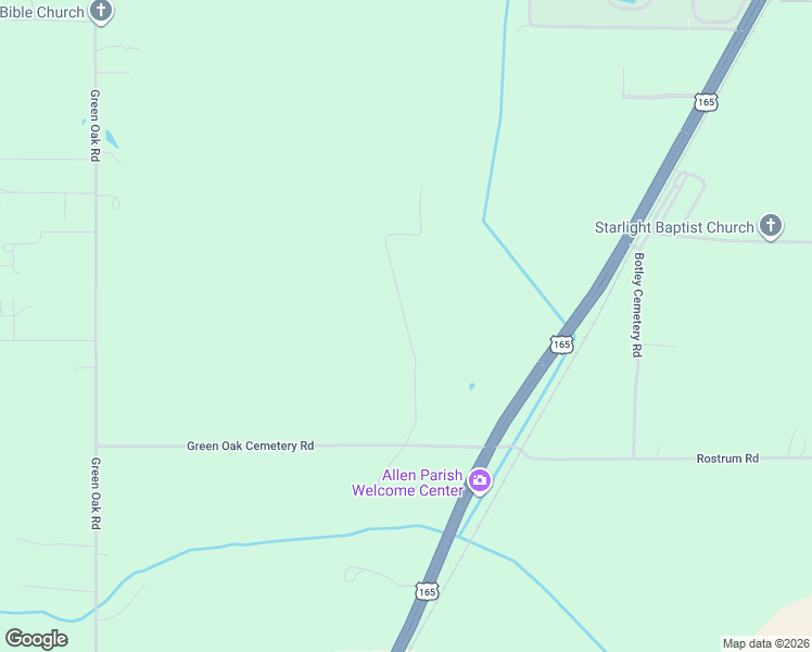 map of restaurants, bars, coffee shops, grocery stores, and more near 364 Green Oak Cemetery Road in Kinder