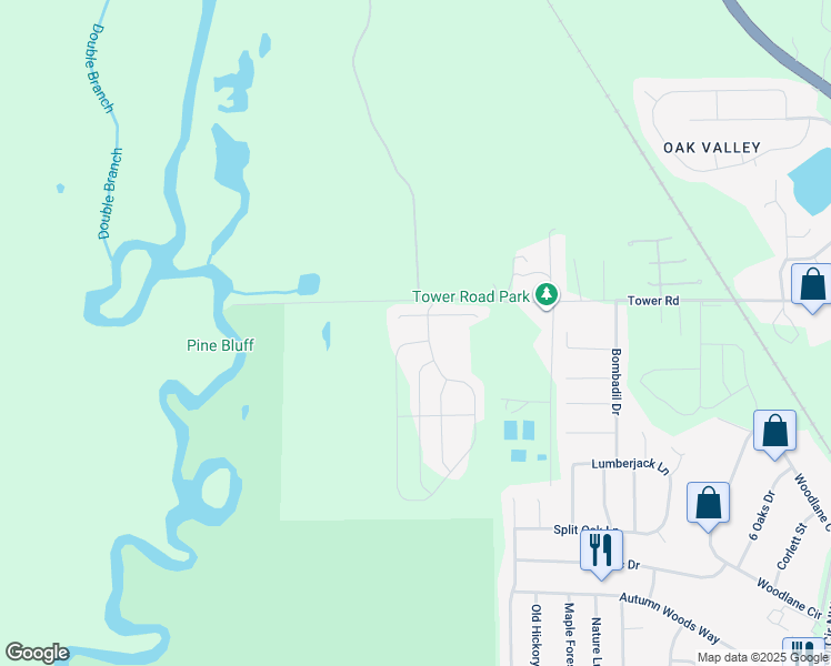 map of restaurants, bars, coffee shops, grocery stores, and more near 6455 Hooded Bay Court in Tallahassee