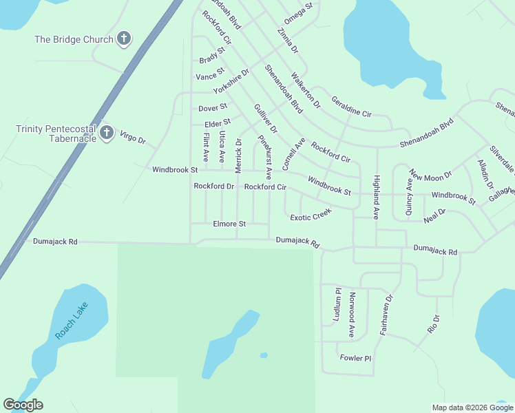 map of restaurants, bars, coffee shops, grocery stores, and more near Laur Ave in Chipley