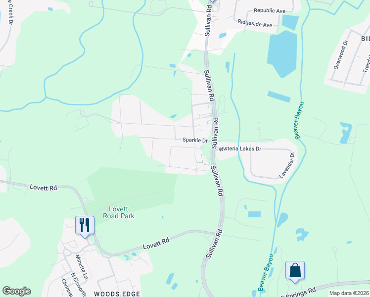 map of restaurants, bars, coffee shops, grocery stores, and more near 14322 Black Ridge Avenue in Baton Rouge
