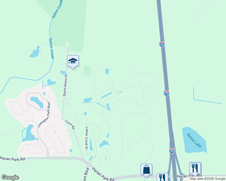 map of restaurants, bars, coffee shops, grocery stores, and more near 15804 Twin Creek Drive in Jacksonville