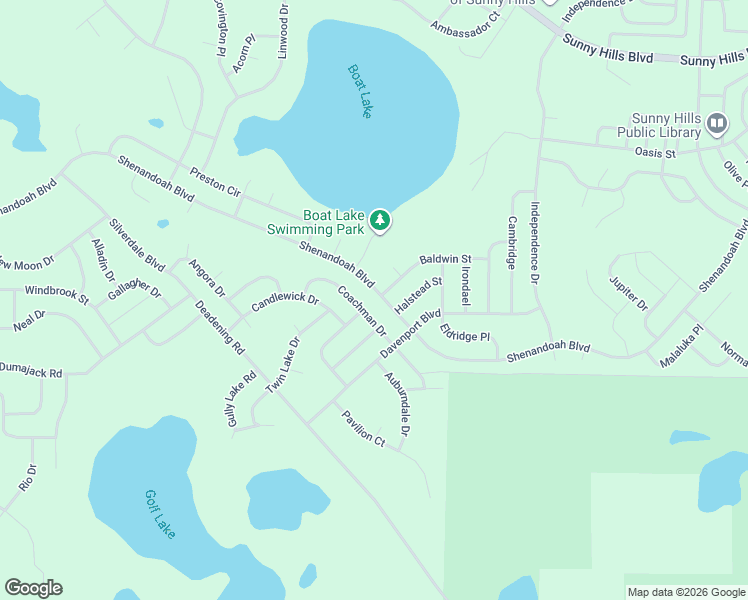 map of restaurants, bars, coffee shops, grocery stores, and more near 1945 Shenandoah Blvd in Chipley