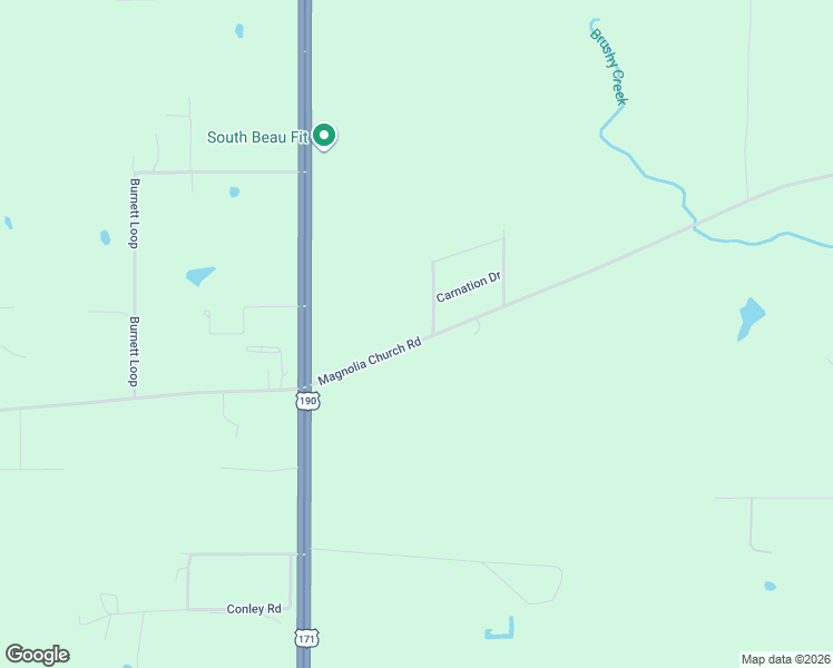 map of restaurants, bars, coffee shops, grocery stores, and more near 312 Par Road 179 in Longville