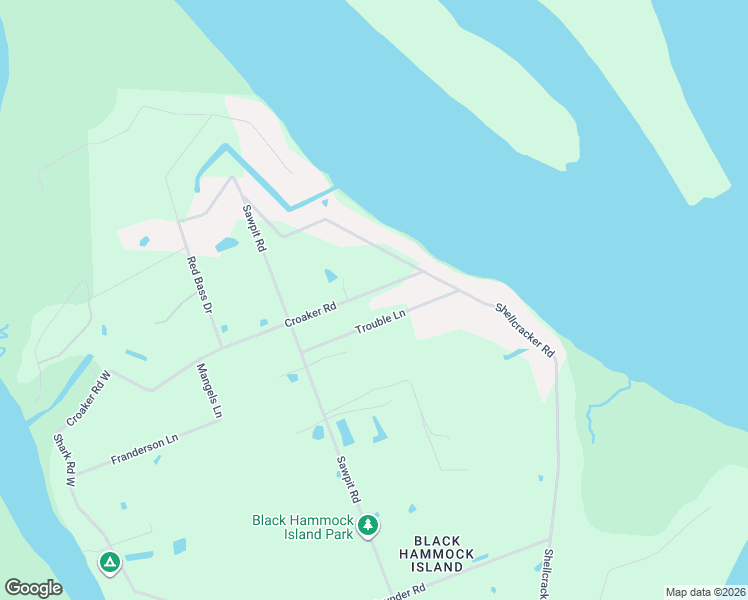 map of restaurants, bars, coffee shops, grocery stores, and more near 15980 Croaker Road in Jacksonville