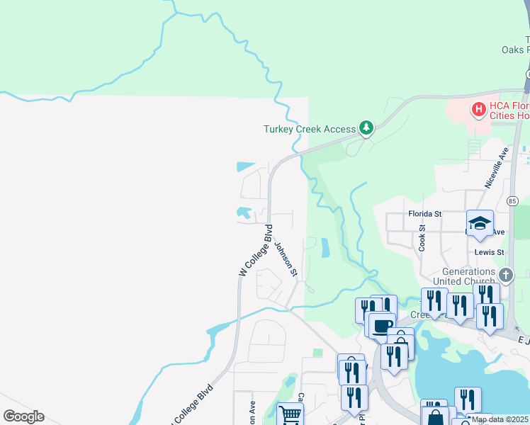 map of restaurants, bars, coffee shops, grocery stores, and more near 472 West College Boulevard in Valparaiso