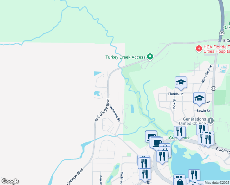 map of restaurants, bars, coffee shops, grocery stores, and more near 22 Trevor Drive in Valparaiso