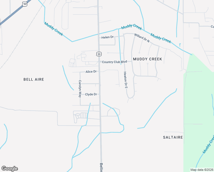map of restaurants, bars, coffee shops, grocery stores, and more near 7767 Bellingrath Road in Theodore