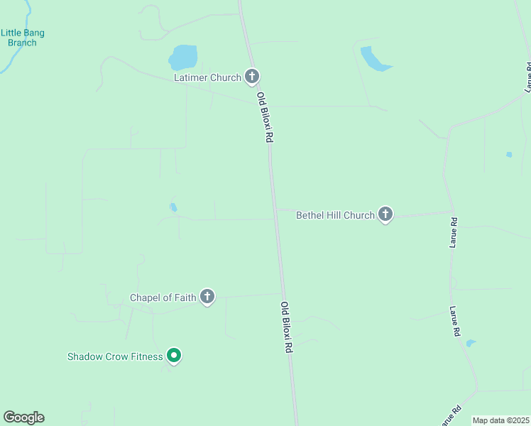 map of restaurants, bars, coffee shops, grocery stores, and more near 12905 Old Biloxi Road in Vancleave