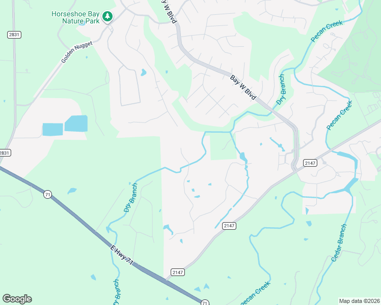 map of restaurants, bars, coffee shops, grocery stores, and more near 417 Haney Trace in Horseshoe Bay