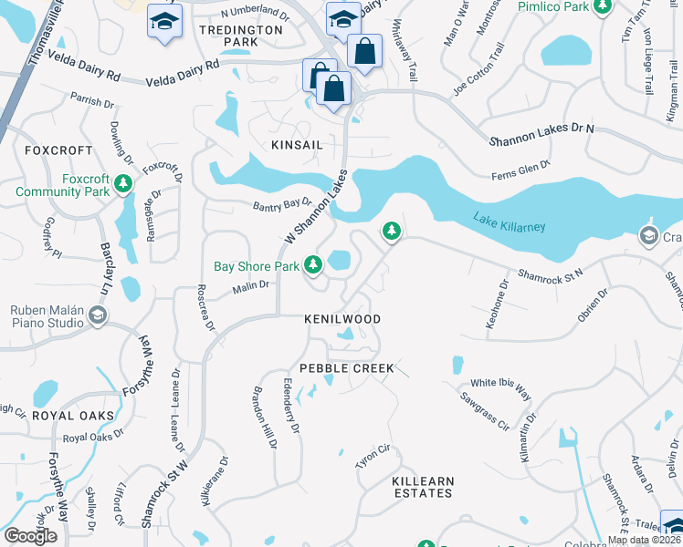 map of restaurants, bars, coffee shops, grocery stores, and more near 2978 Bay Shore Drive in Tallahassee