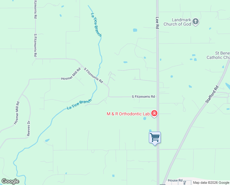 map of restaurants, bars, coffee shops, grocery stores, and more near 19399 South Fitzmorris Road in Covington