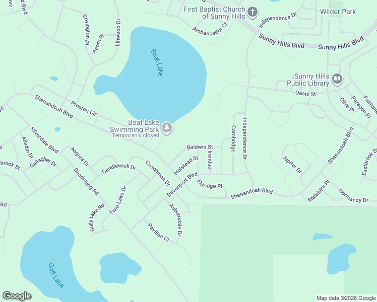 map of restaurants, bars, coffee shops, grocery stores, and more near 2019 Baldwin Street in Chipley
