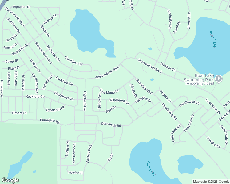 map of restaurants, bars, coffee shops, grocery stores, and more near New Moon Drive in Chipley