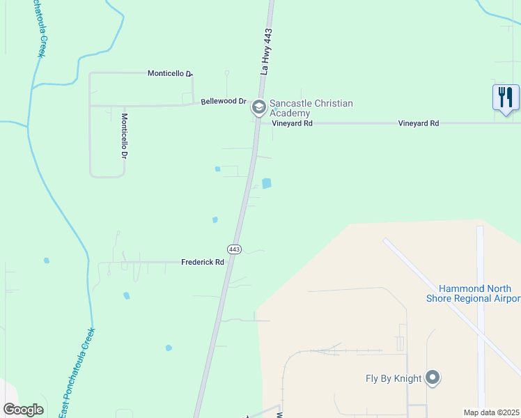 map of restaurants, bars, coffee shops, grocery stores, and more near 17488 M R Benton Road in Tickfaw