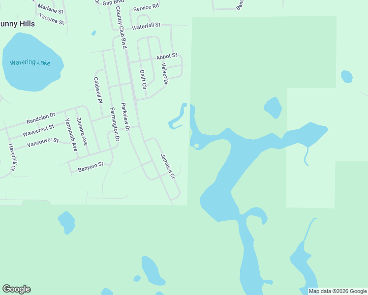 map of restaurants, bars, coffee shops, grocery stores, and more near in Sunny Hills
