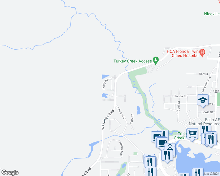 map of restaurants, bars, coffee shops, grocery stores, and more near 4 Carie Way in Valparaiso