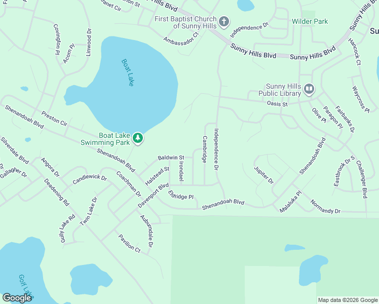 map of restaurants, bars, coffee shops, grocery stores, and more near 4130 Academy Place in Sunny Hills