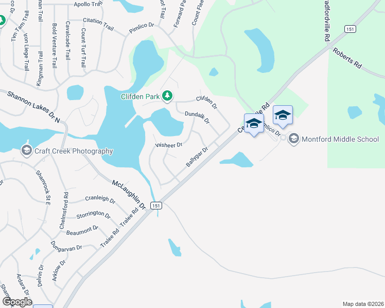 map of restaurants, bars, coffee shops, grocery stores, and more near 4830 Ballygar Drive in Tallahassee