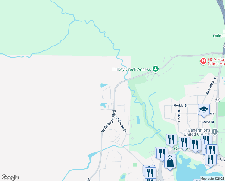 map of restaurants, bars, coffee shops, grocery stores, and more near 87 Kelly Way in Valparaiso