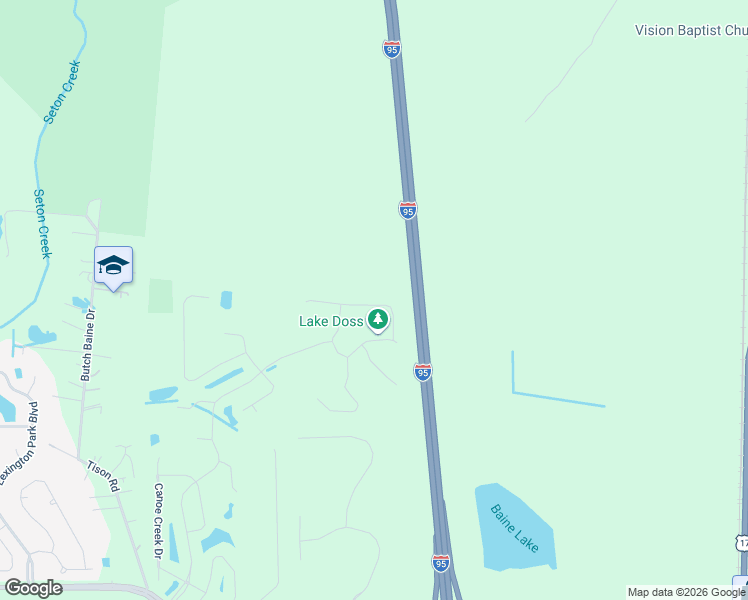 map of restaurants, bars, coffee shops, grocery stores, and more near 16174 Blossom Lake Drive in Jacksonville