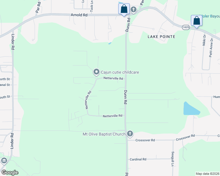map of restaurants, bars, coffee shops, grocery stores, and more near 10439 Matherne Place Drive in Denham Springs