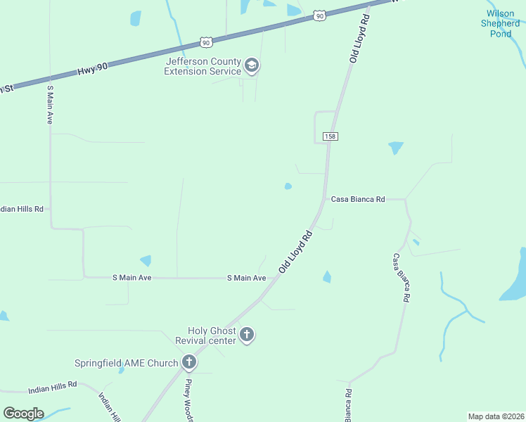 map of restaurants, bars, coffee shops, grocery stores, and more near 1439 Sunny Drive in Monticello