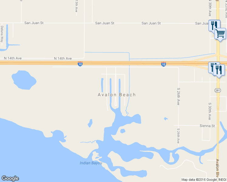 map of restaurants, bars, coffee shops, grocery stores, and more near 2641 Bayshore Parkway in Milton