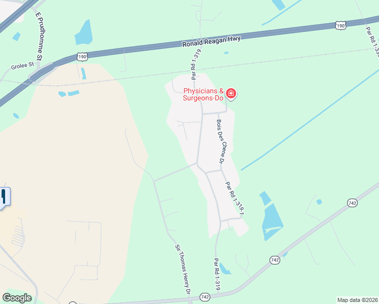 map of restaurants, bars, coffee shops, grocery stores, and more near 457-699 Fort Hamilton Dr in Opelousas