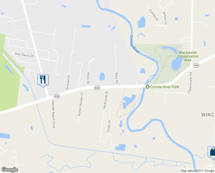map of restaurants, bars, coffee shops, grocery stores, and more near 8509 Hooper Road in Baton Rouge