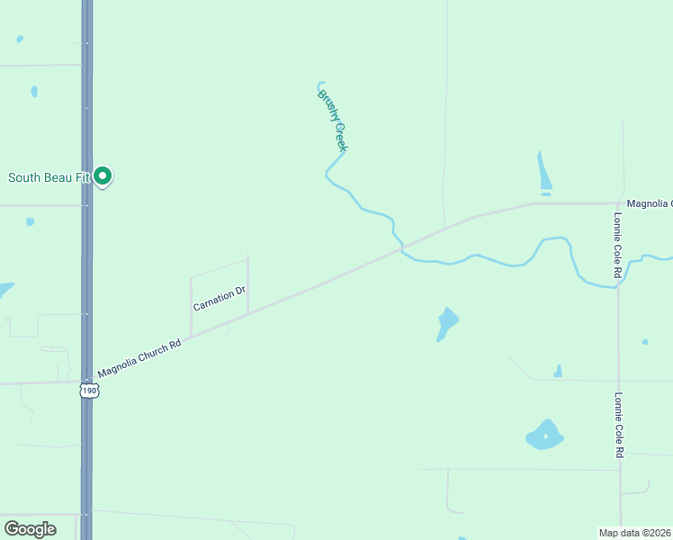 map of restaurants, bars, coffee shops, grocery stores, and more near 503 Magnolia Church Road in Ragley